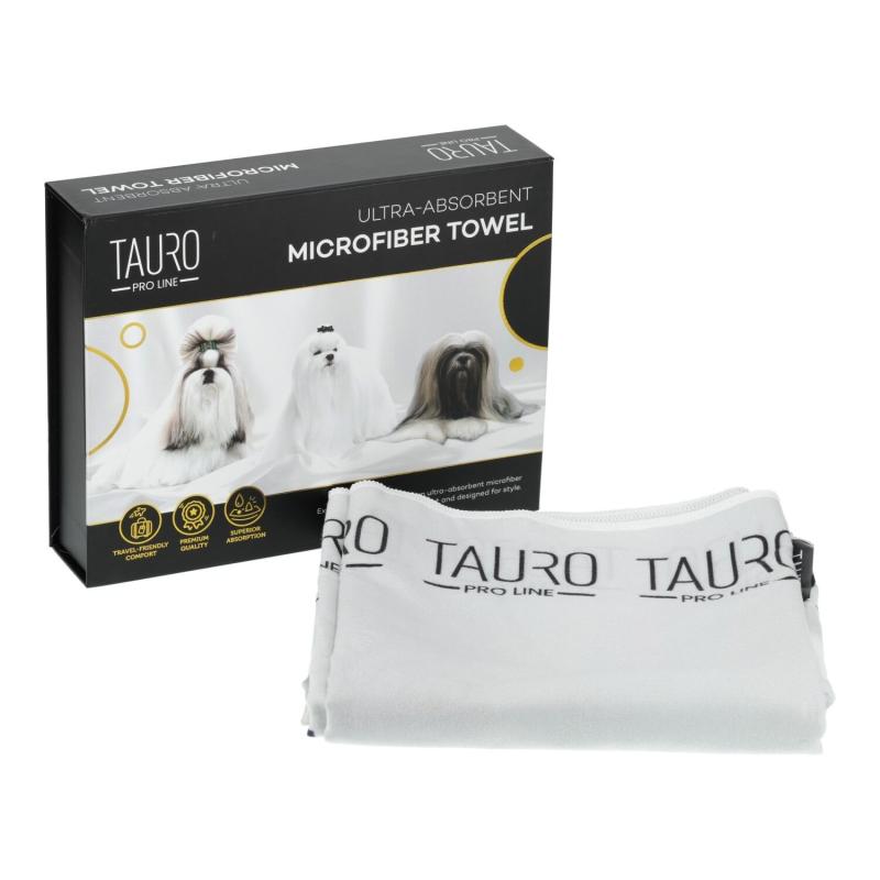 Tauro Pro Line Microfiber Towel - Ultra Absorbent, Quick Drying, Unique Design for Gym, Sports & Car Detailing