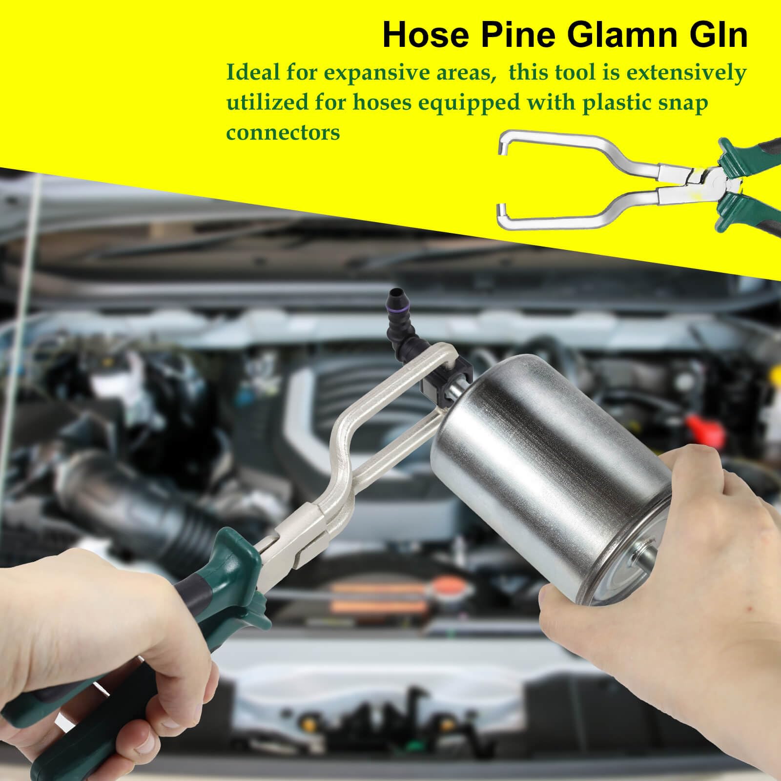Gasgimos 2-Pack 9 Inch Electrical Disconnect Pliers - Fuel Filter Caliper & Hose Removal Tool for Automotive Repair | Car Maintenance Essential | Perfect for Fuel Line, Petrol Clip & Pipe Disconnection