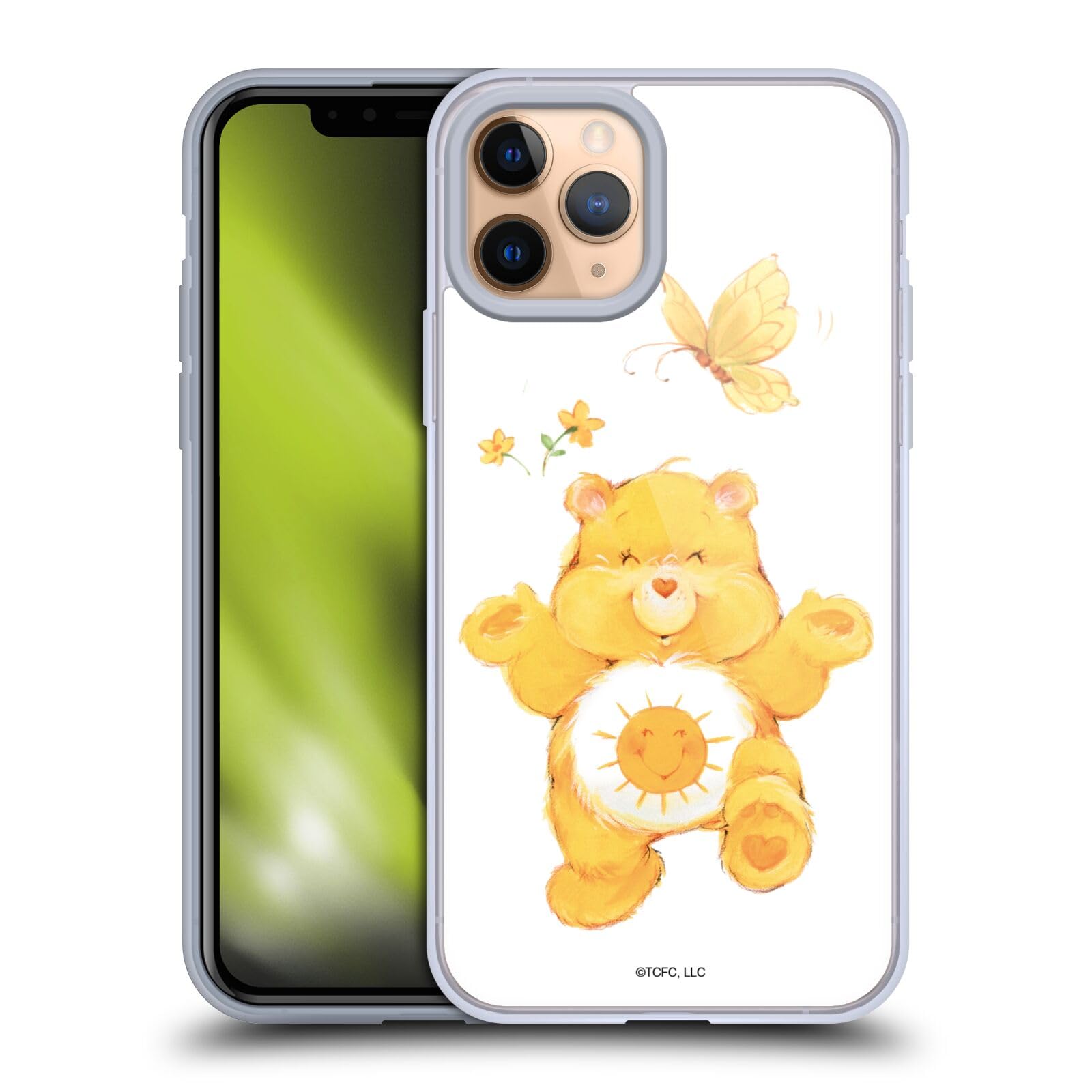 Officially Licensed Care Bears Funshine Classic Soft Gel Phone Case for Apple iPhone 11 Pro - Cute Protective Cover for Girls, Teens & Kids - Perfect for School, Work & Everyday Use
