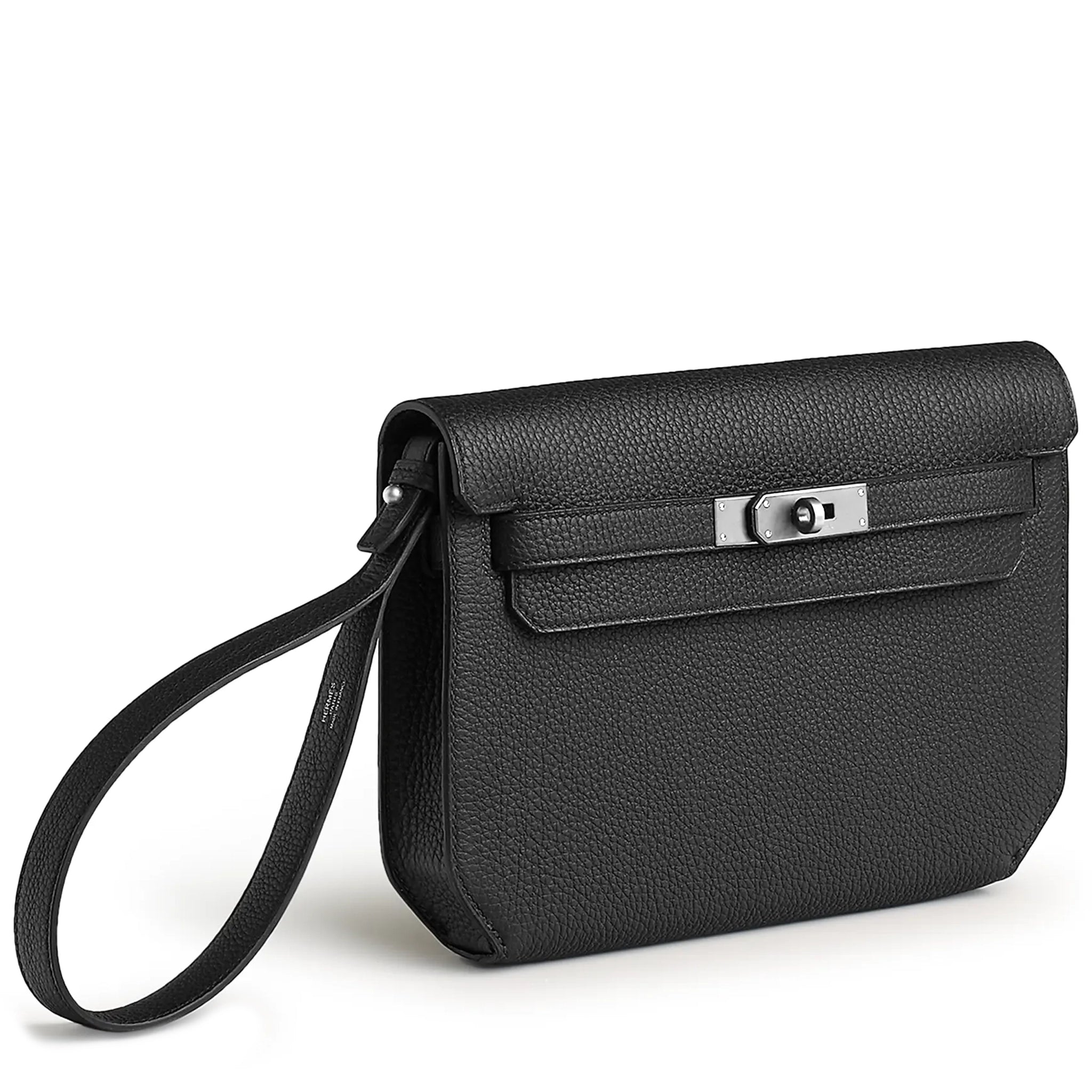 Hermès Kelly Depeches 25 Handbag in Black Togo Leather with Palladium Hardware - Luxury Crossbody Bag for Women, Perfect for Work, Travel & Special Occasions