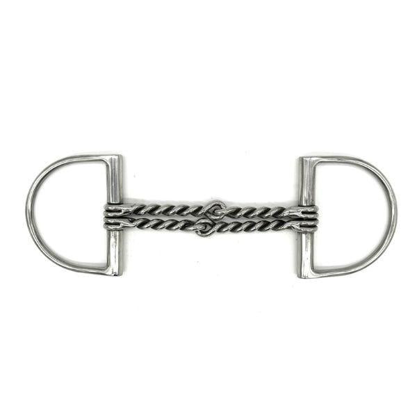 Jake Adams Double Twisted Wire Dee Bit - Heavy Duty Horse Bit for Western Riding, Training & Show - Perfect for Barrel Racing & Trail Riding