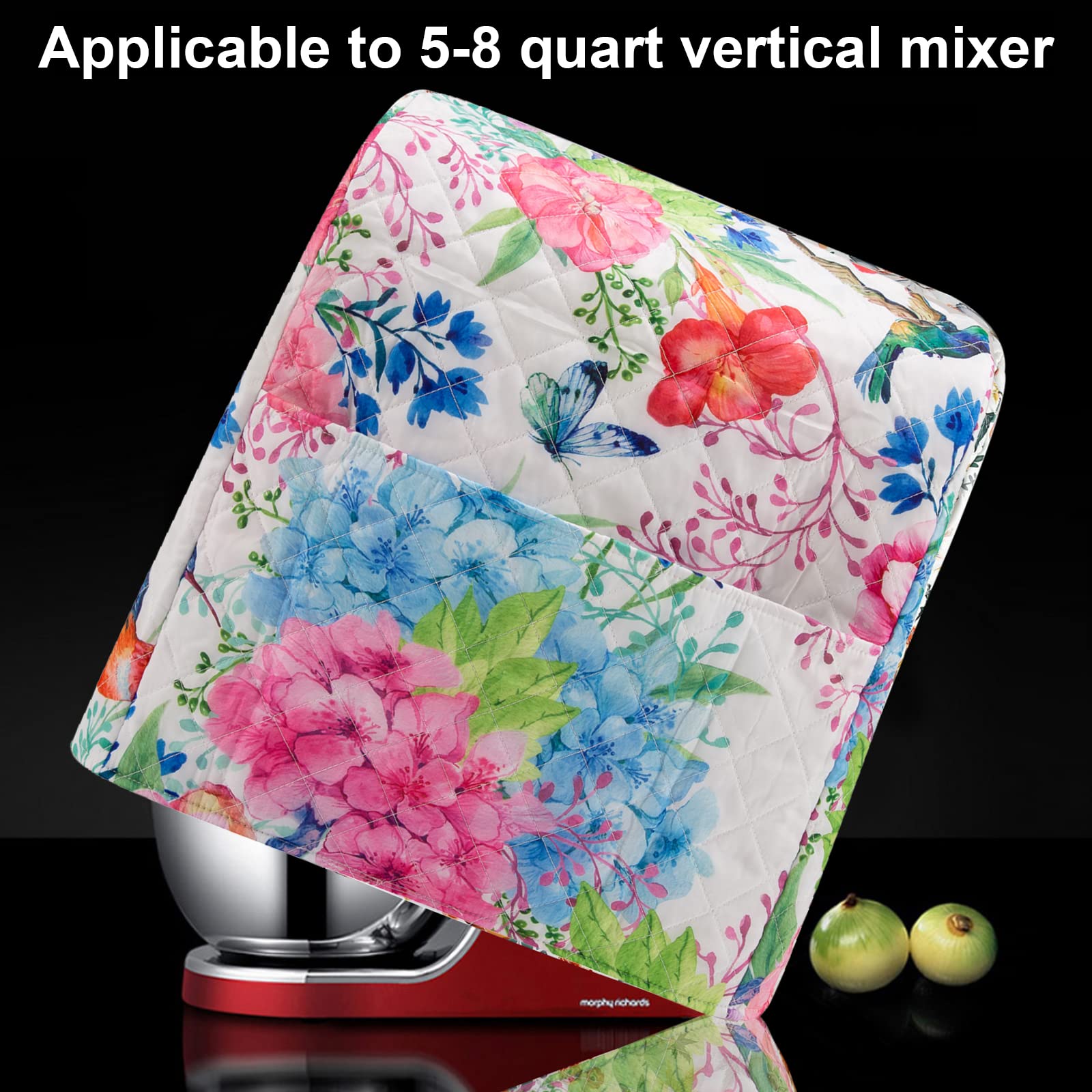 **Pioneer Woman Flower Print KitchenAid Mixer Cover - Compatible with 6-8 Quart Stand Mixers (Tilt Head & Bowl Lift Models) | Durable & Stylish Protection for KitchenAid & Hamilton Mixers | Perfect for Baking, Cooking & Kitchen Decor**
