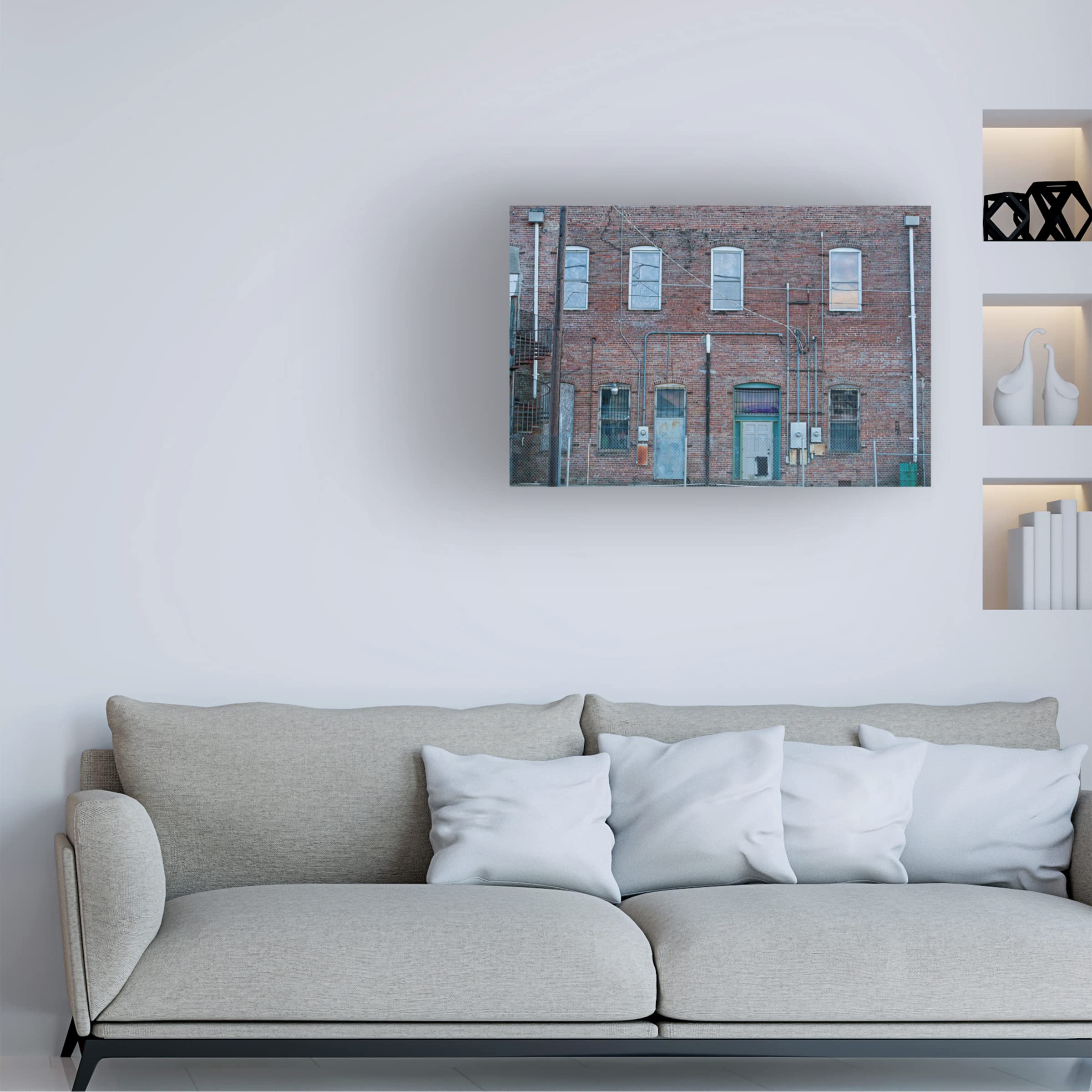 Trademark Fine Art 'Warehouse' Canvas Wall Art Painting by Lori Hutchison - Perfect for Living Room, Bedroom & Office Decor
