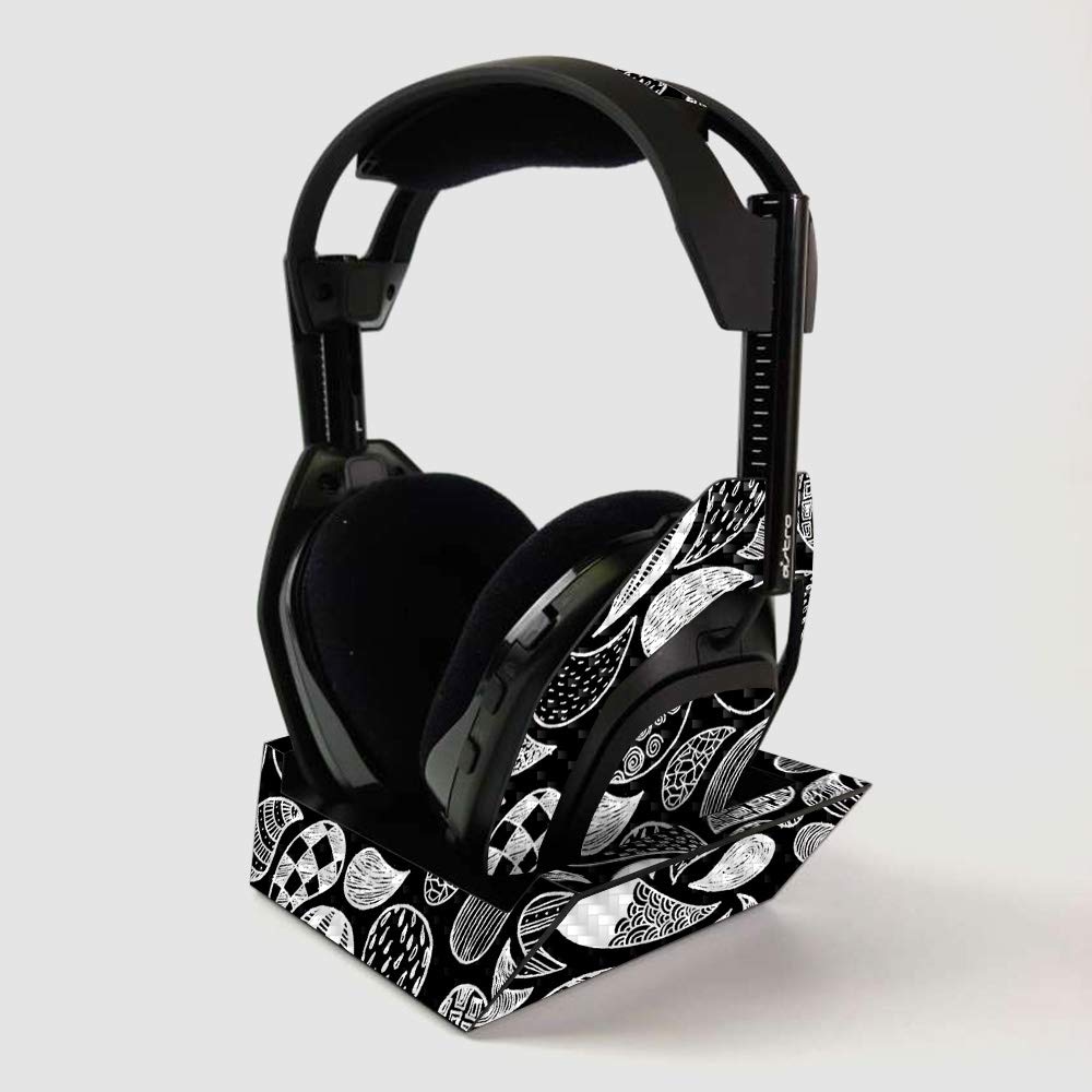 ASTRO Gaming A50 Wireless Headphone Carbon Fiber Skin with Base Station Cover | Protective Durable Textured Vinyl Wrap | Easy to Apply | Made in USA | Perfect for Gaming Setups & Headphone Protection