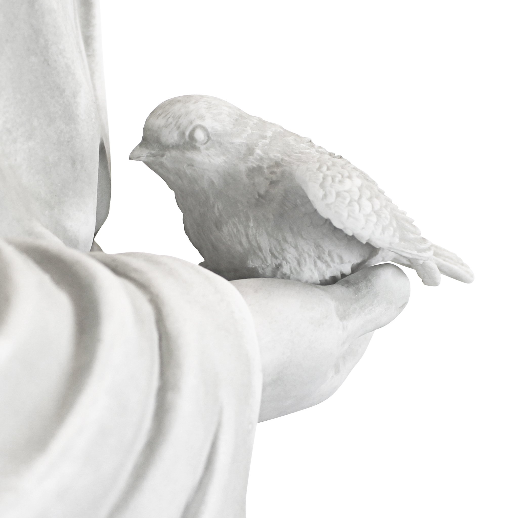 Design Toscano St. Francis of Assisi Garden Statue - 37 Inch Tall Patron Saint of Animals Outdoor Religious Decor, Cast Stone Resin with Antique Finish - Perfect for Garden, Patio, Church or Yard Decoration