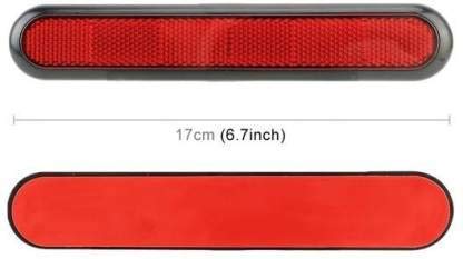 JainFam® 2-Pack Red Reflective Safety Stickers for Cars - High Visibility Warning Decals for Tata Indica eV2 & Other Vehicles - Ideal for Night Driving, Emergency Roadside Safety, and Vehicle Visibility Enhancement
