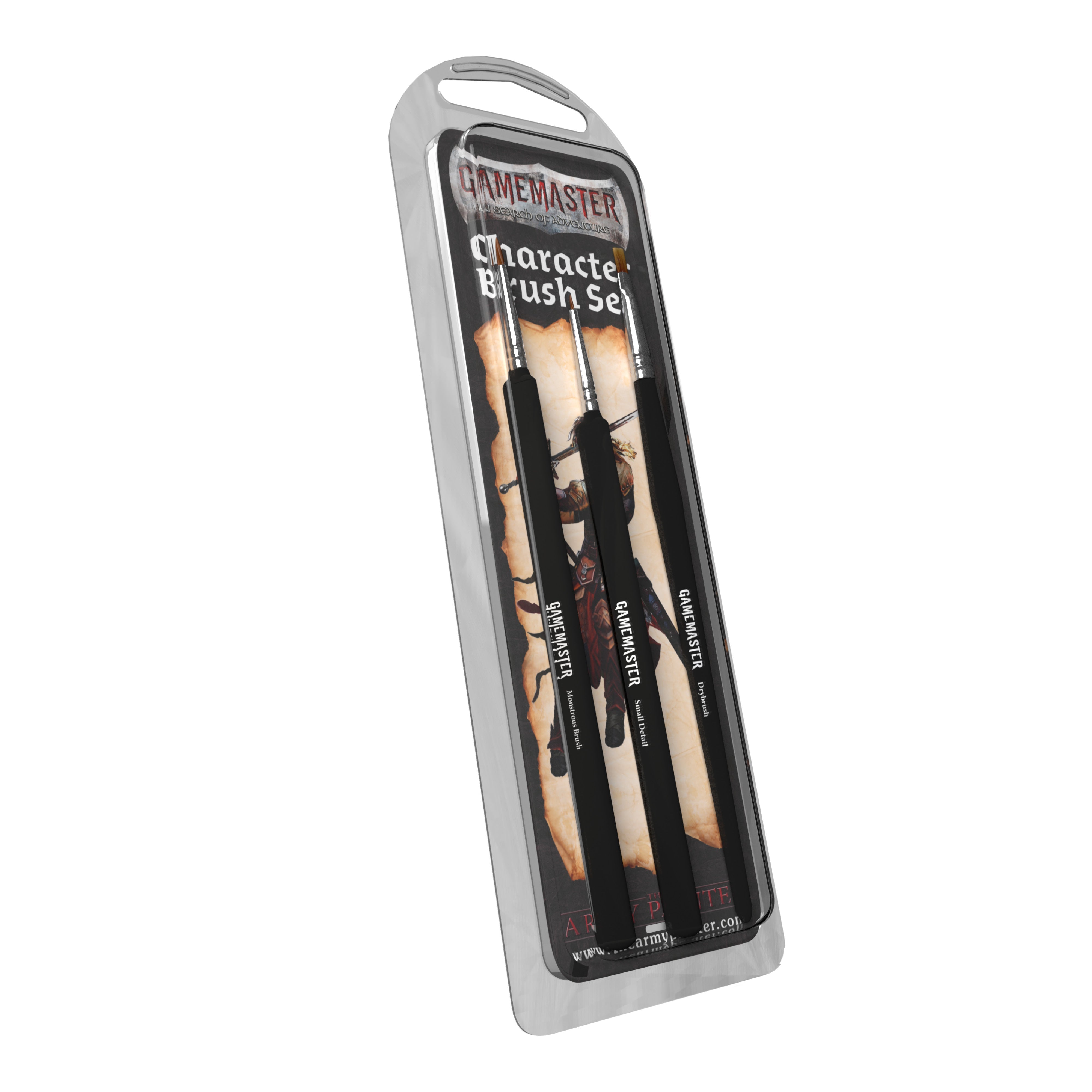 Gamemaster Character Brush Set - Professional Paint Brushes for Miniature Figures & Tabletop Gaming - Perfect for Warhammer, D&D, and Model Painting
