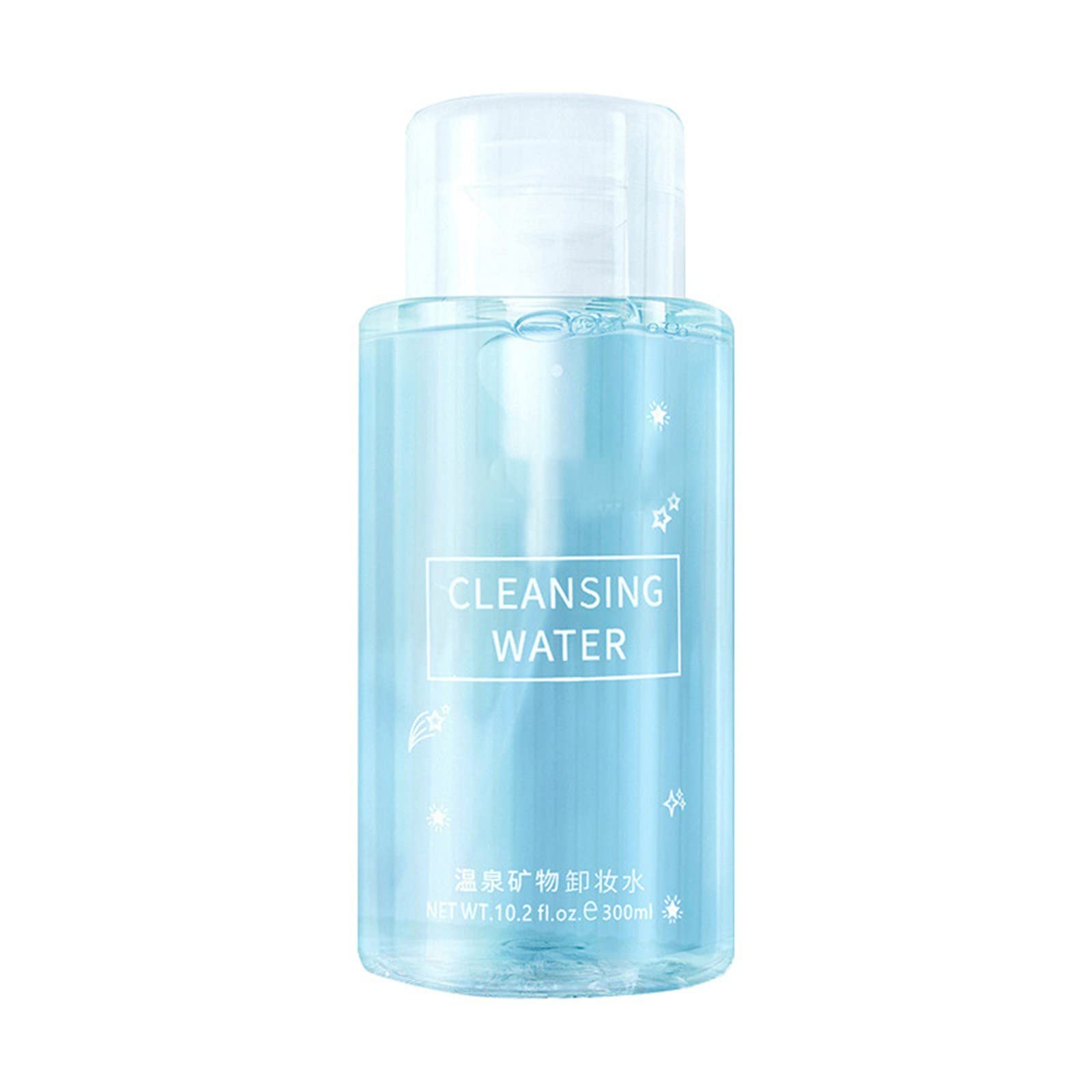Premium Micellar Cleansing Water 300ml - Gentle Makeup Remover for Face, Eyes & Lips - Oil-Free & Hypoallergenic for All Skin Types - Ideal for Daily Skincare & Travel - Pack of 1