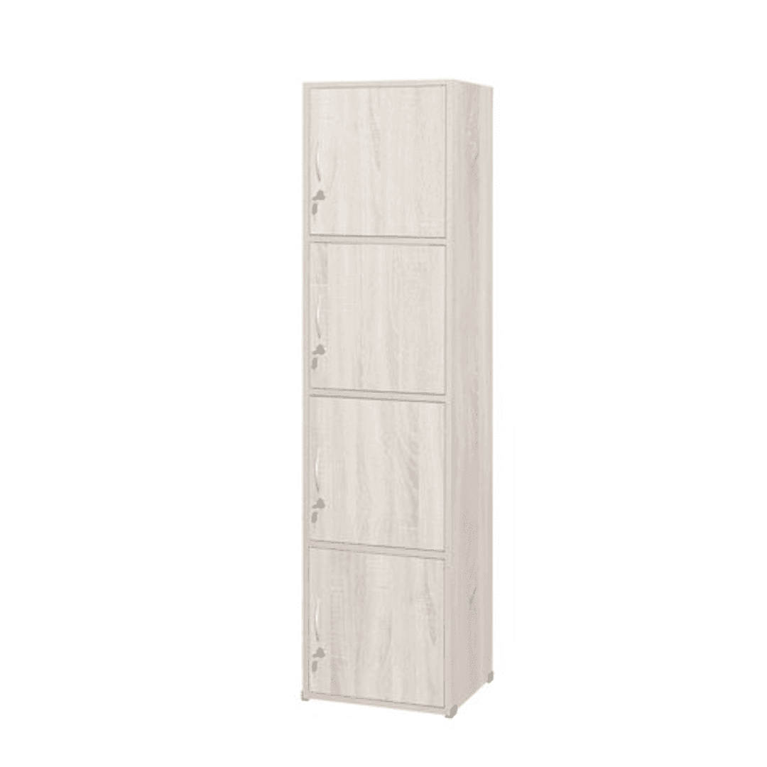 Koen 4-Tier Storage Cabinet - Organize Home, Office & Garage - Durable Shelving Unit for Closet, Pantry & Utility Room