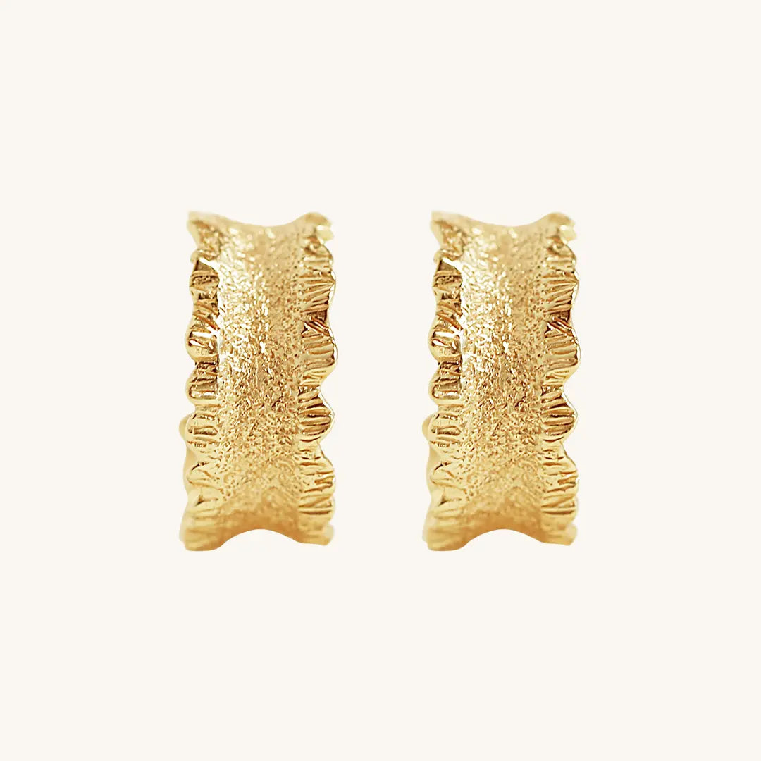 Eloise Hoops - Elegant Gold Plated Earrings for Women | Perfect for Parties, Weddings & Everyday Wear