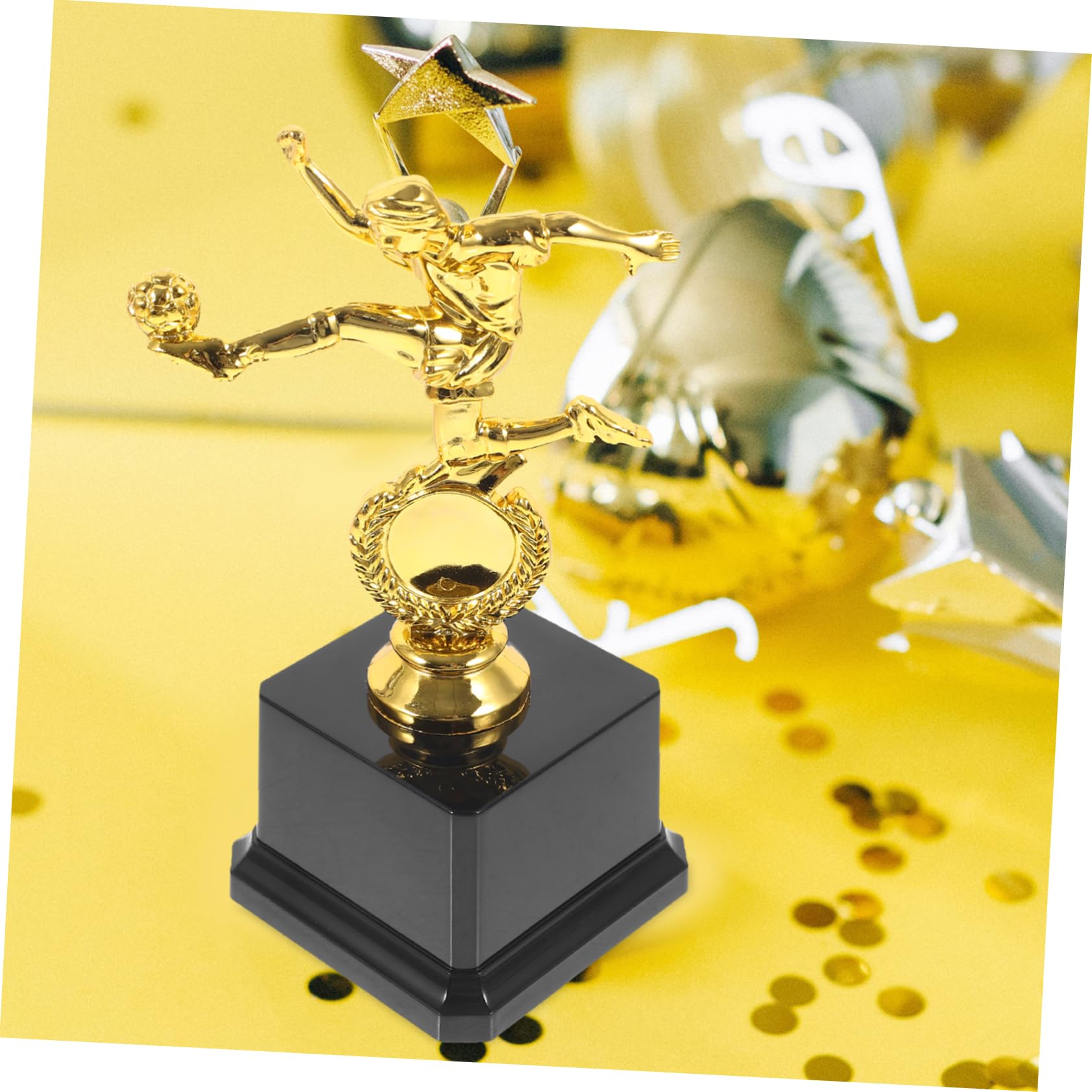 SWAYVES Compact Soccer Trophy - Award for Athletes, Football Players & Sports Champions - Perfect for Tournaments, School Events & Team Recognition