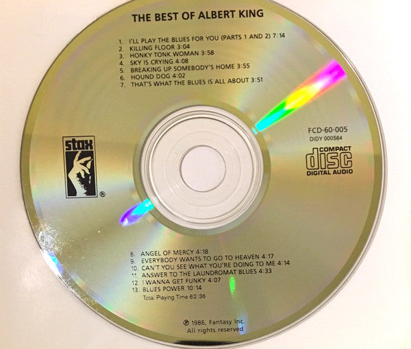 Best of Albert King CD - Compilation, Club Edition, Remastered (NM or M) - Perfect for Blues Music Collectors & Audiophiles