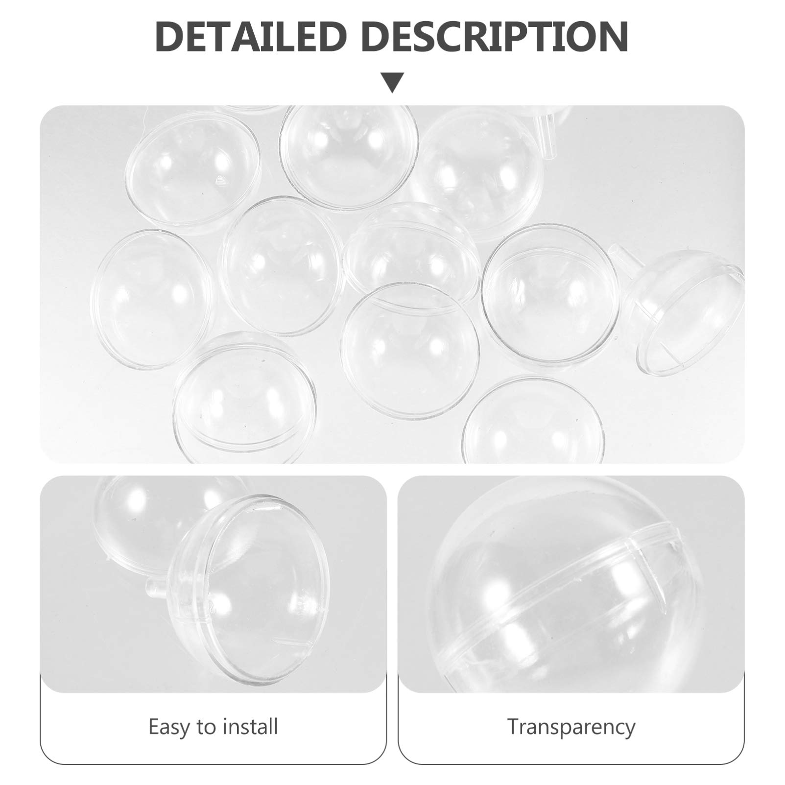 95-Piece Clear Chocolate Ball Holders - Mini Cupcake & Muffin Liners, Candy Packaging Cases, Flower Support Racks for Baking, Parties, Birthdays, Weddings & Valentine's Day Decorations