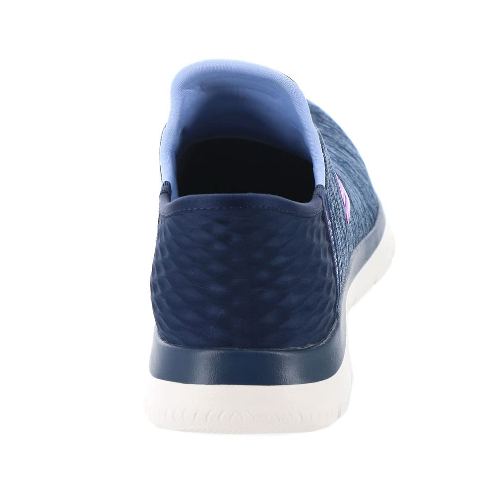 Skechers Women's Hands-Free Slip-On Summits Dazzling Haze Sneakers - Comfortable Walking Shoes for Casual Wear, Travel & Everyday Use