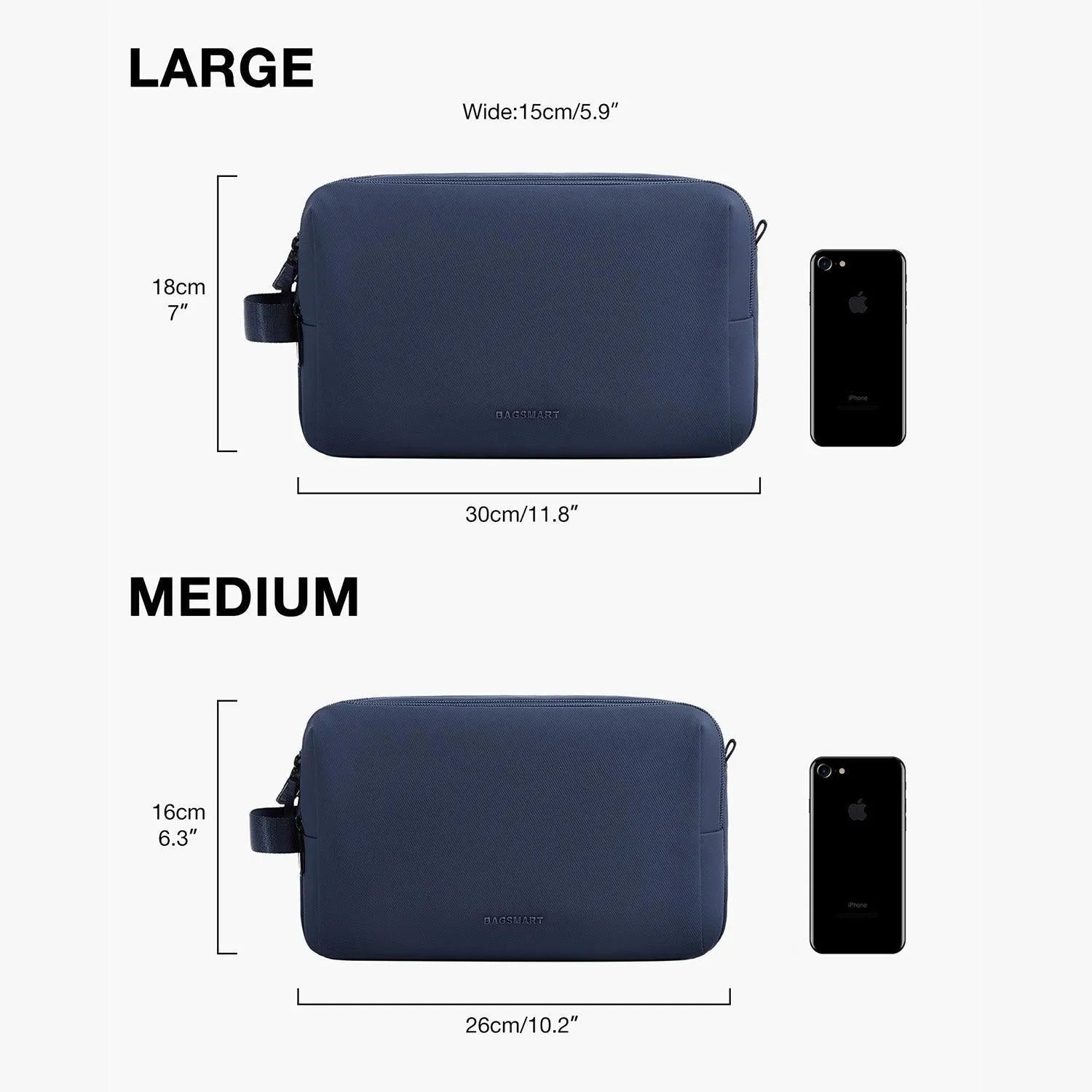 Premium Travel Toiletry Bag for Men & Women - Waterproof Hanging Cosmetic Organizer for Bathroom, Gym, Camping & Business Trips