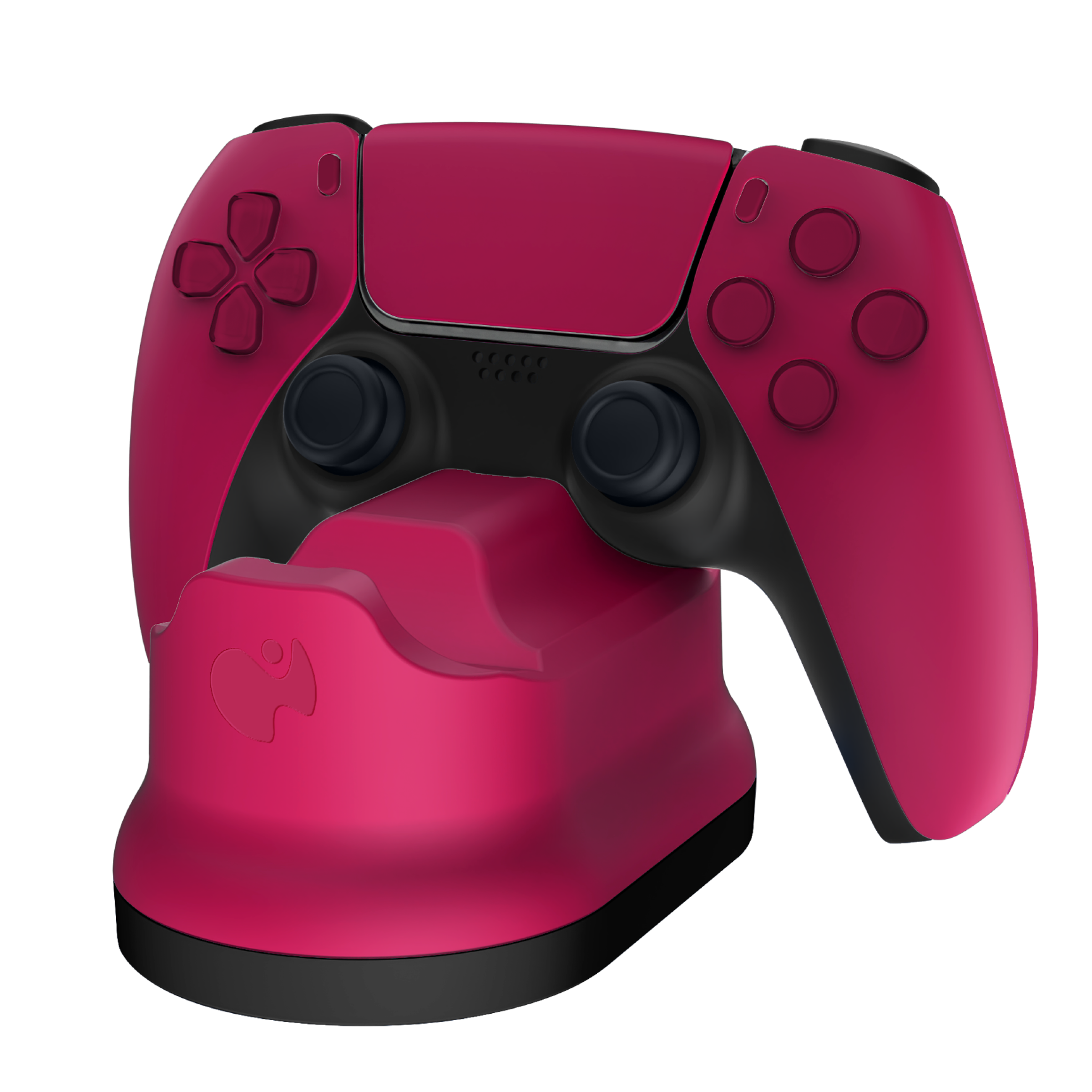 METAVOLT Dual Rapid Charger for PS5 Controller - Fast Charging Dock Station with LED Indicator, Scarlet Red - Perfect for Gaming Sessions & Multiplayer Setup