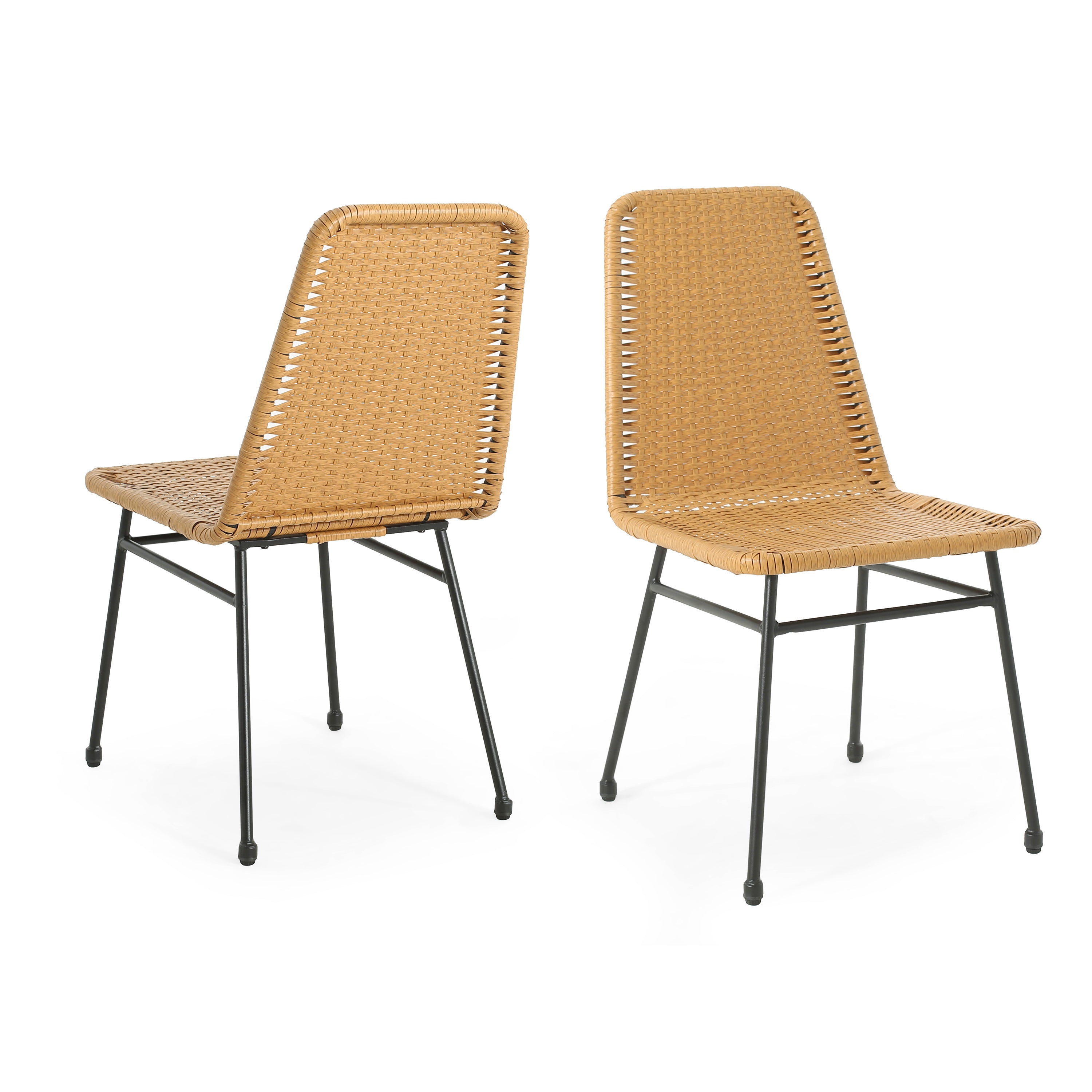 Modern Dining Chairs Set of 2 - Sturdy Wooden Kitchen Chairs with Padded Seat - Comfortable Home & Restaurant Furniture for Dining Room, Kitchen, Breakfast Nook & Outdoor Patio