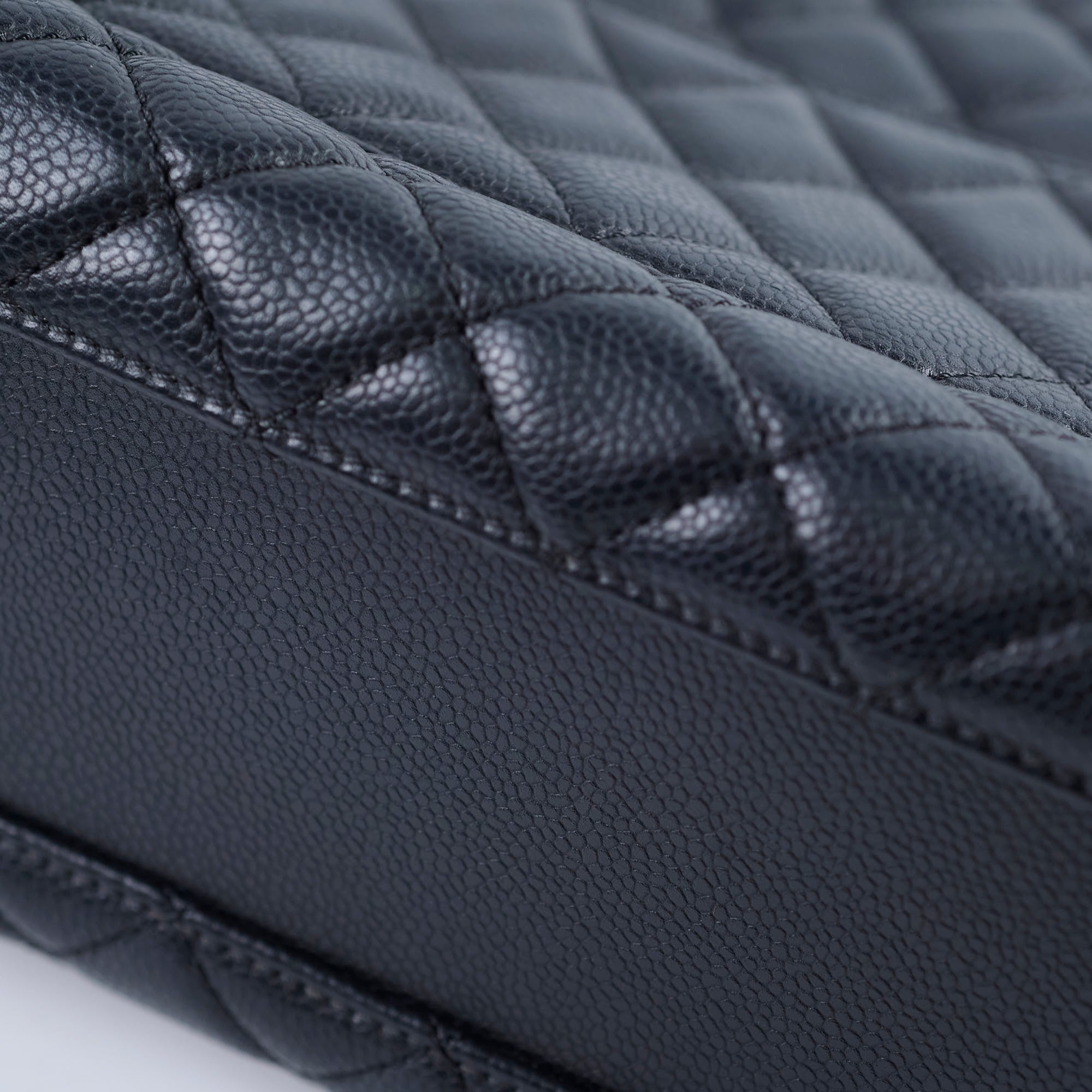 Chanel Caviar Leather City Shopping Tote Bag - Black (2023 Collection) | Luxury Designer Handbag for Women, Work & Travel