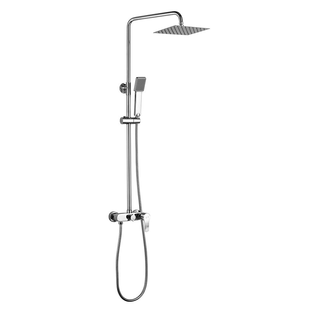 Oxen Vera - Extra Long Column Shower Mixer Faucet with Thermostatic Control - Perfect for Modern Bathroom & Spa Shower Installations