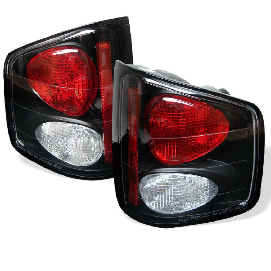 1994-2004 Chevy S10 Spyder Euro Style Black Tail Lights Pair - 5001887 | Upgrade Your Truck's Rear Appearance for Night Driving & Custom Look