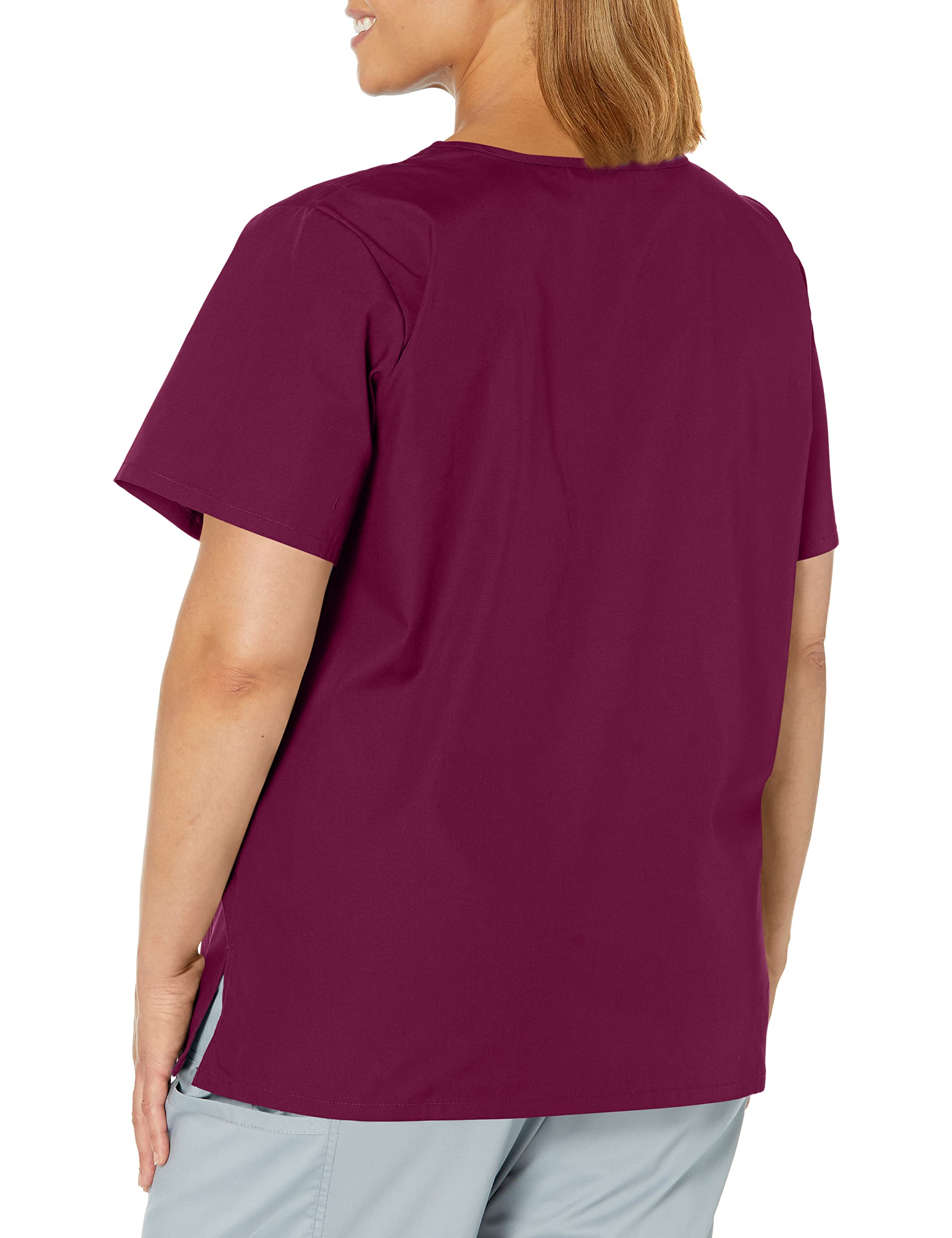 Landau Scrub Zone Relaxed Fit 2-Pocket V-Neck Scrub Top for Women 70221 - Comfortable Medical Uniform for Nurses, Doctors & Healthcare Professionals - Perfect for Hospitals, Clinics & Long Shifts