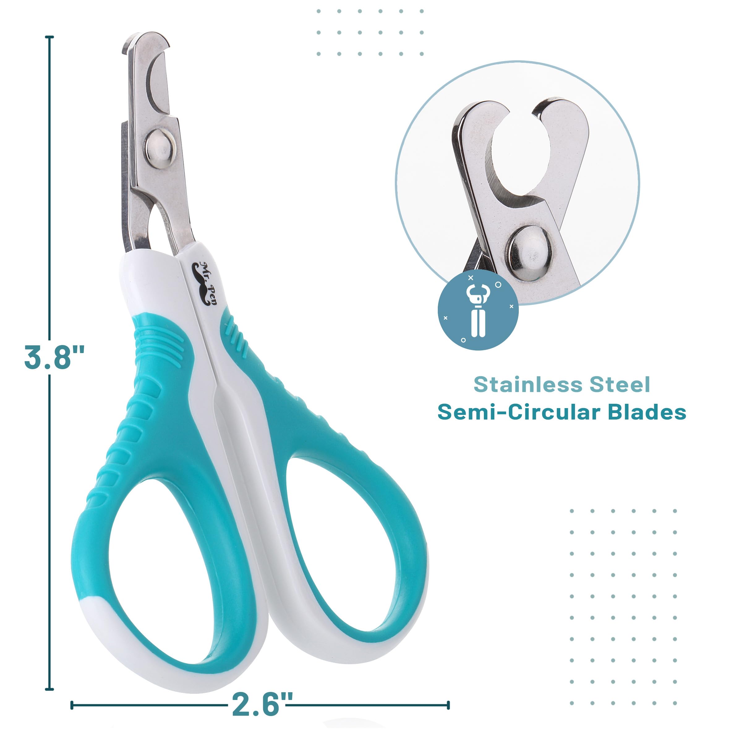 Mr. Pen Cat Nail Clippers for Small Cats & Kittens - Professional Pet Nail Trimmer with Safety Guard - Perfect for Grooming at Home or Vet Visits