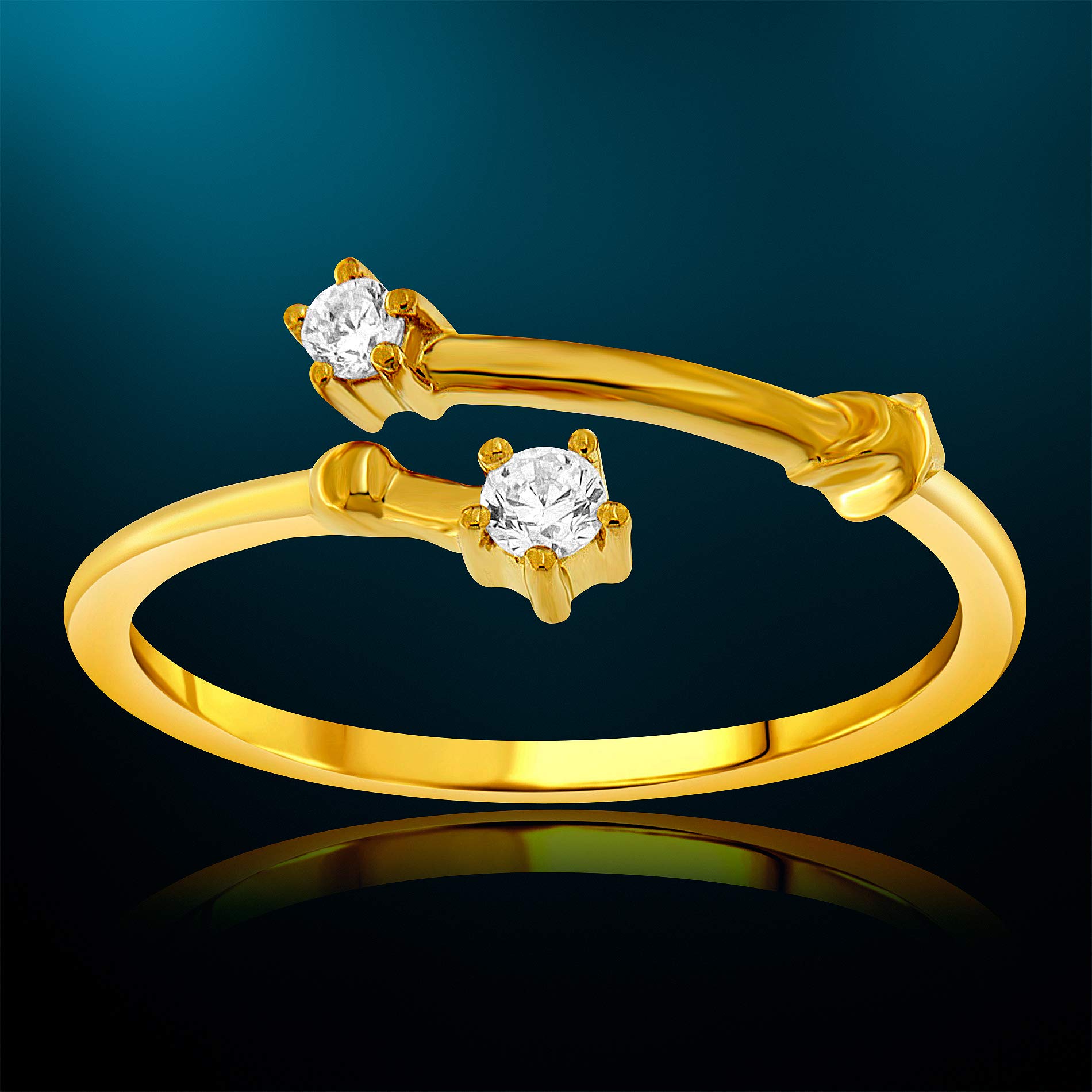 NATALIA DRAKE 1/10 Cttw Diamond Celestial Star Horoscope Astrology Zodiac Ring for Women in 925 Sterling Silver - Ideal for Birthday Gifts, Anniversary Presents & Astrology Enthusiasts
