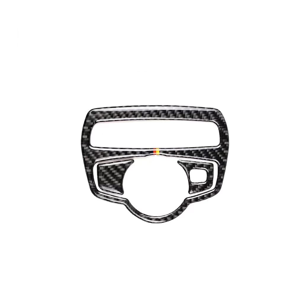Mercedes-Benz C E Class GLC W213 W205 X253 2015-2021 Carbon Fiber Headlight Switch Frame Trim Sticker - Black Interior Upgrade for Enhanced Luxury Driving Experience