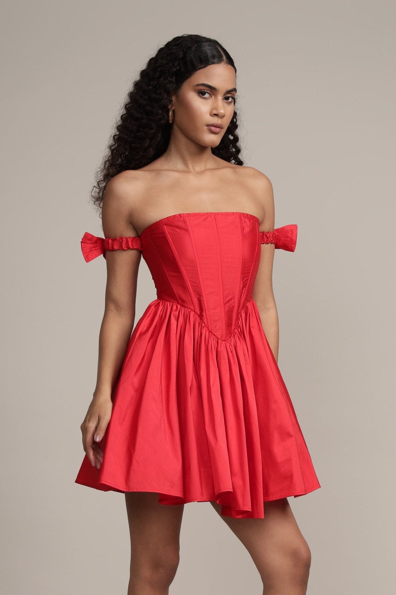 Sexy Red Carly Corset Mini Dress for Women - Vintage Lace Up Bodycon Party Dress | Perfect for Date Night, Club Wear, and Special Occasions