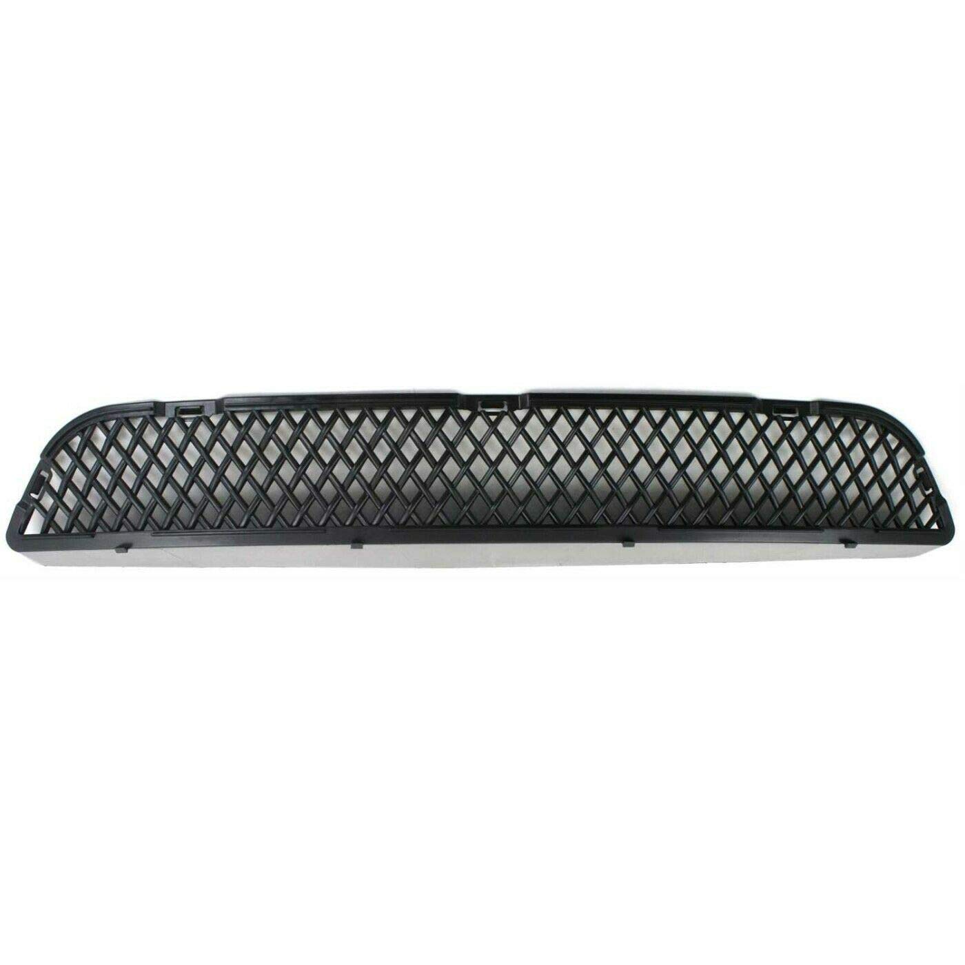 SUNAROUD Textured Black Plastic Bumper Grille Center - Compatible with 12728231, 5030066AC, CH1201107 - Perfect for Car Front Bumper Replacement & Customization