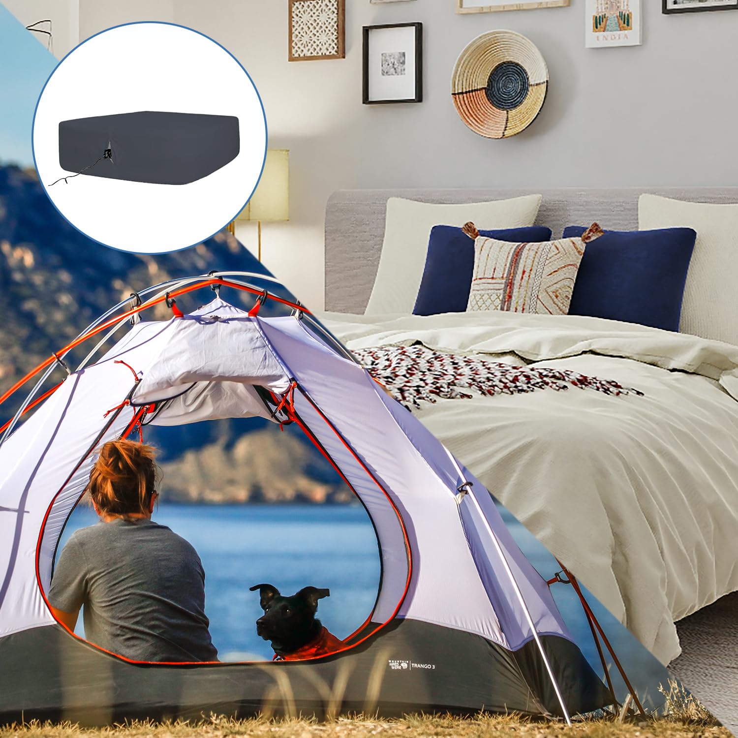 Premium Soft & Breathable Bedecor Air Mattress Sheets - Removable Twin Size Fitted Sheet with Deep Pocket (Up to 21