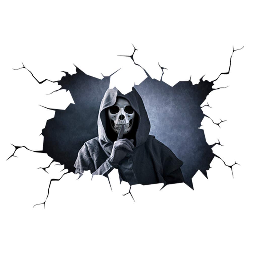 Happy Halloween Skull Wall Decals - Window & Home Decor for Spooky Party