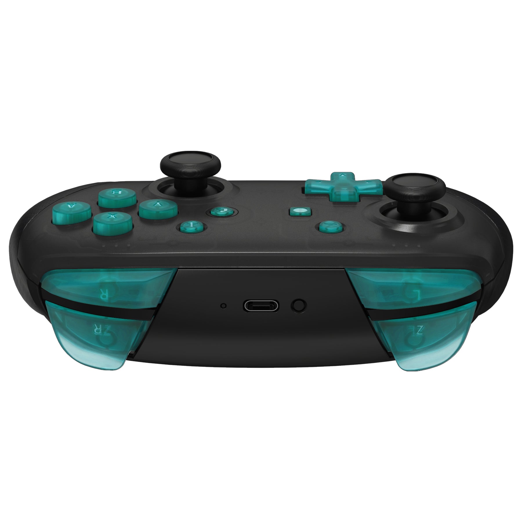 eXtremeRate DIY Replacement Full Set Buttons for Nintendo Switch Pro Controller - Emerald Green (KRM544) | Customize Your Gaming Experience | Perfect for Switch Enthusiasts & Professional Gamers