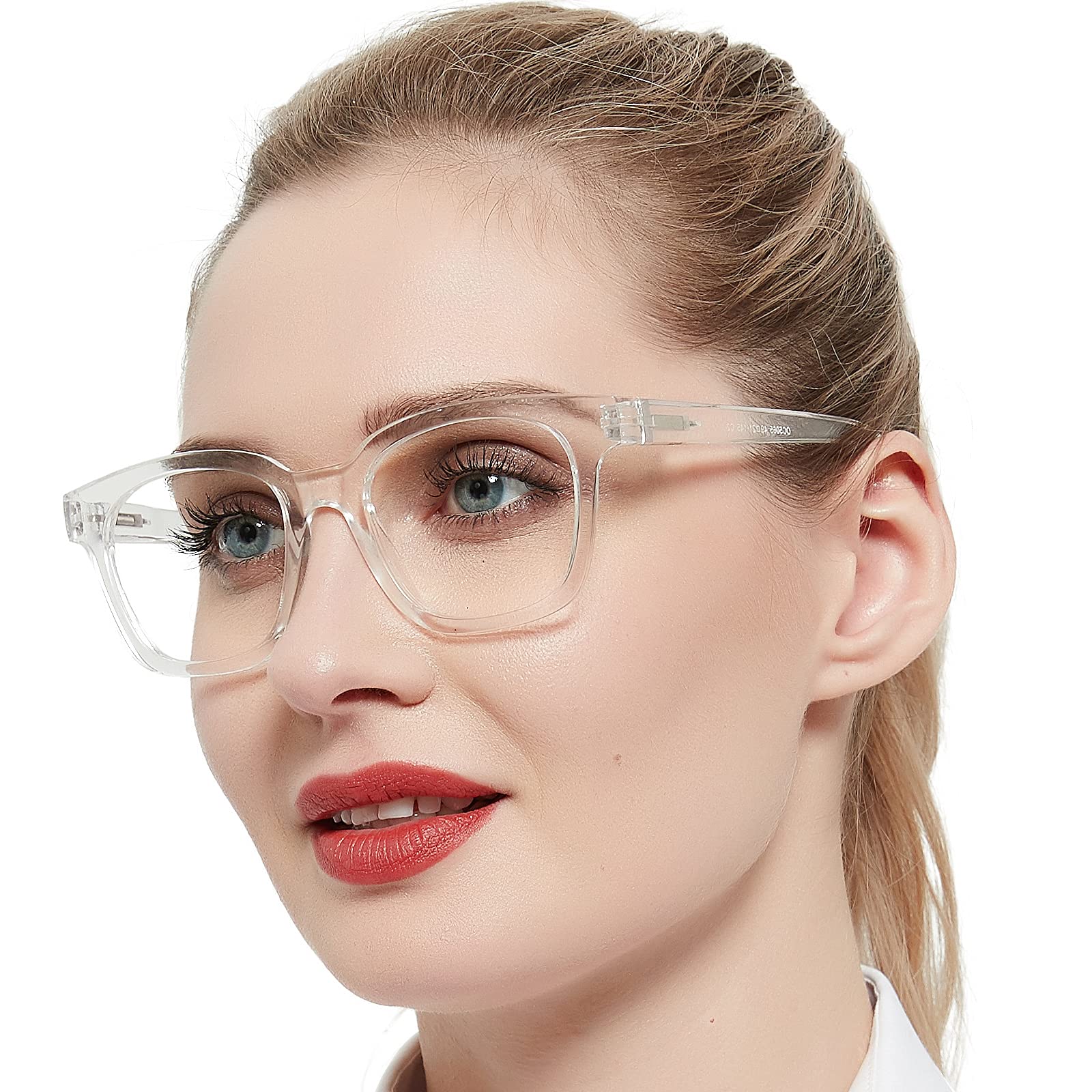 AEZUNI Fashion Reading Glasses for Women - Lightweight Large Frame Readers with Magnification 1.0 to 6.0 (1.0, 1.25, 1.5, 2.0, 2.5, 3.0, 3.5, 4.0, 4.5, 5.0, 5.5, 6.0) - Perfect for Reading, Computer Work, and Crafting