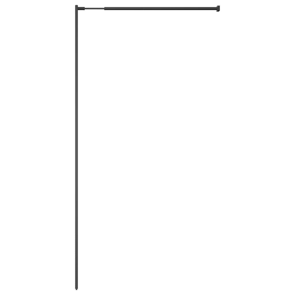 FAMIROSA 39.4x76.8 Inch Modern Walk-in Shower Door - Single Panel Tempered ESG Glass with Aluminum Frame for Bathroom, Waterproof Shower Screen Partition - Perfect for Small Bathrooms & Spa-Like Showers
