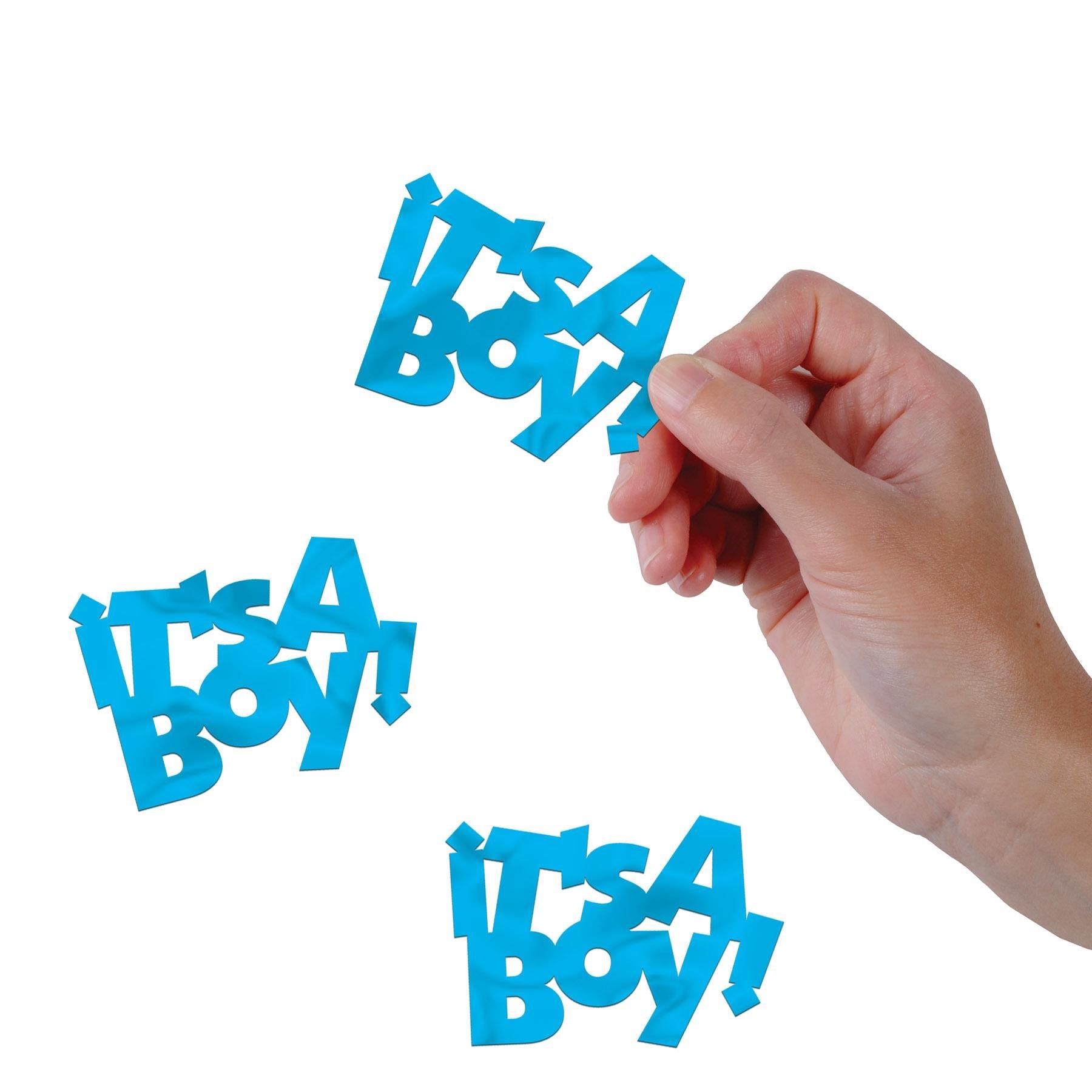 12 Pack Beistle Jumbo It's A Boy Confetti - Blue Baby Shower Decorations for Gender Reveal Party, Nursery Decor & Newborn Celebration