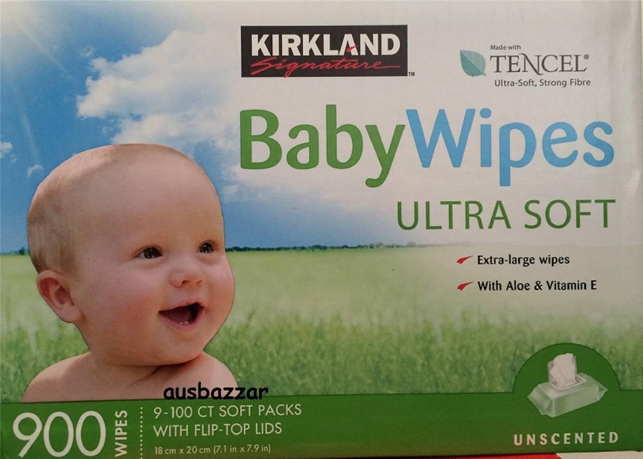 Kirkland Signature Unscented Baby Wipes - Ultra Soft & Hypoallergenic, 900 Count (New Formula Since May 2015) | Gentle for Newborns, Perfect for Diaper Changes, Travel & On-the-Go Cleaning