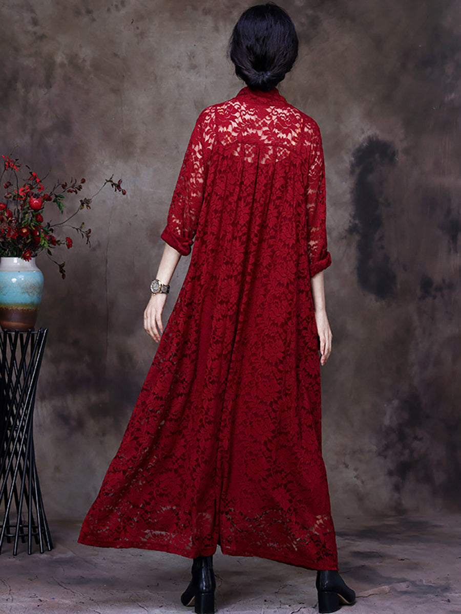Plus Size Women's Lace V-Neck Belted Irregular Hem Dress - Elegant & Flowy for Parties, Weddings & Special Occasions
