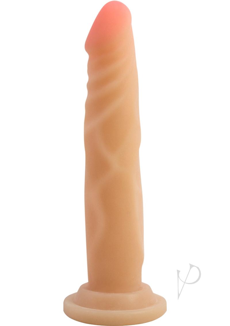 Au Naturel Ronnie Dildo with Suction Cup - 7.75 Inch Realistic Vanilla Shade - Perfect for Solo Play, Couples & BDSM Scenes