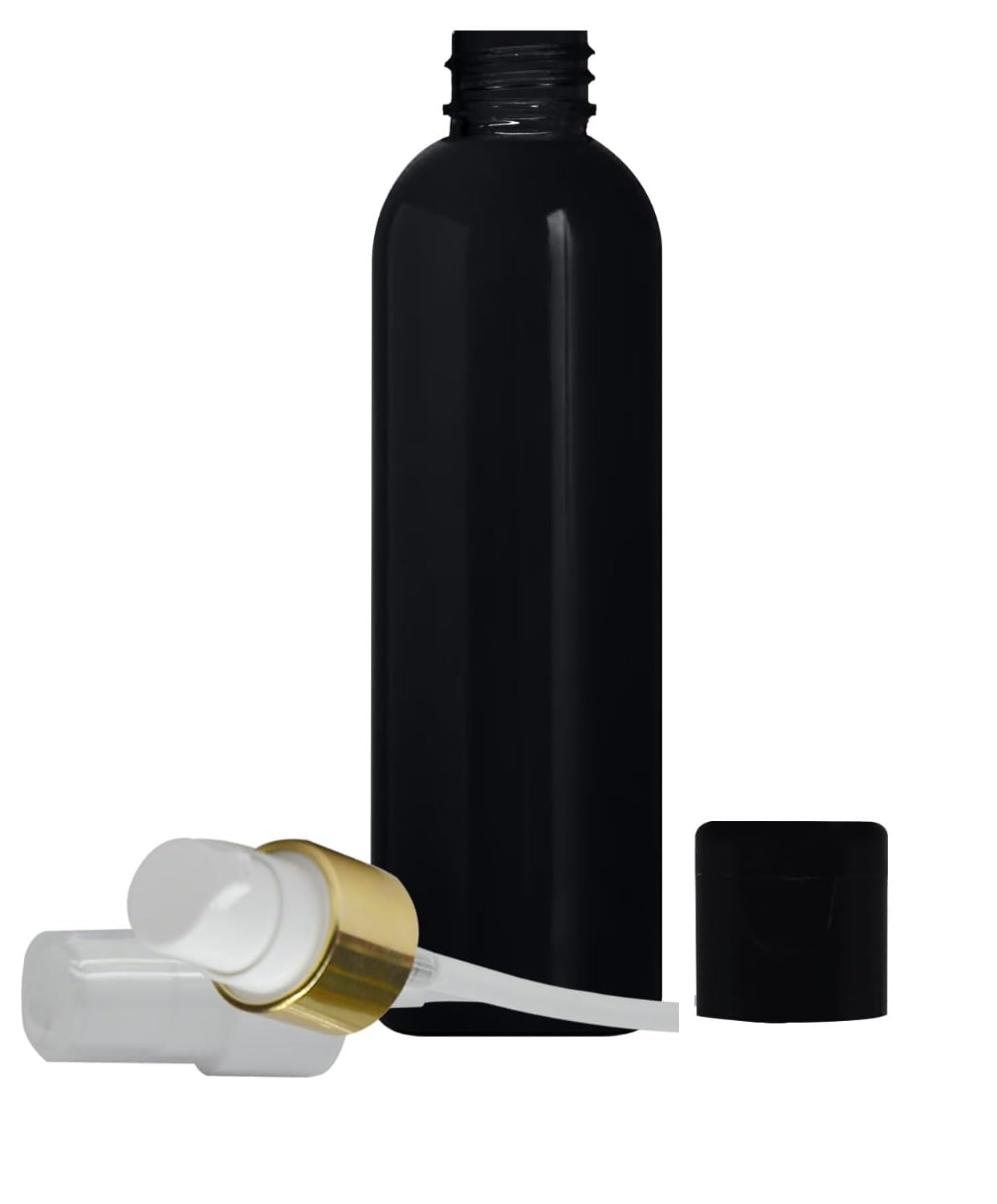 MAPPERZ Empty Cylindrical Bottle with Applicator Brush - 1 oz Bottle for Hair Oil, Shampoo, Medicine & Dye - Perfect for Root Touch-Ups & Hair Treatments (Black, Pack of 1) - Ideal for Salon Professionals & At-Home Hair Care