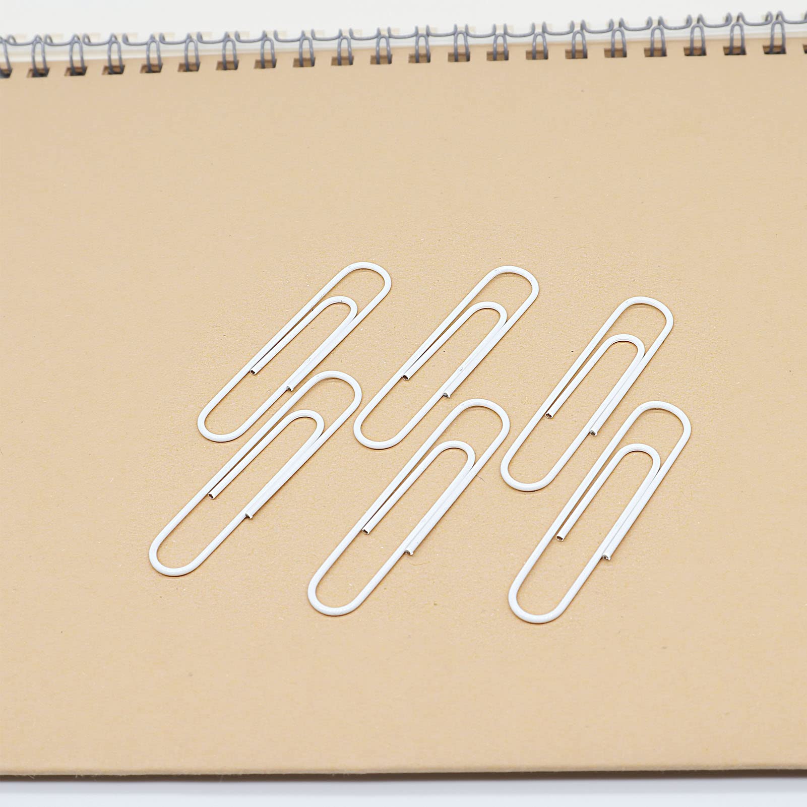 Jumbo Paper Clips 2 Inch (50mm) - 100pcs White for Office & School