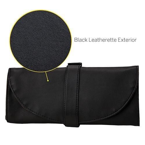 Maestro The Key Essential 10-Piece Professional Makeup Brush Set with Roll-Up Pouch - Perfect for Travel, Home Makeup Application & Professional Artists