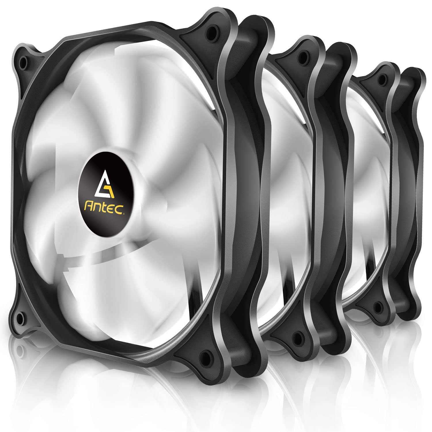 Antec 140mm PC Case Fans - 3 Pack with 3-Pin Connector | High Airflow Cooling for Gaming PCs, Workstations & Home Desktops