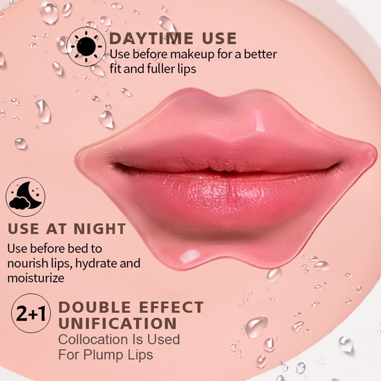 MEICOLY Gold Collagen Eye & Lip Mask Set - Anti-Aging Gel Patches for Dark Circles, Wrinkles & Puffiness - Hydrating Under Eye Treatment with Crystal Technology (30 Pads in Gift Box) - Perfect for Night Care, Travel & Spa Days