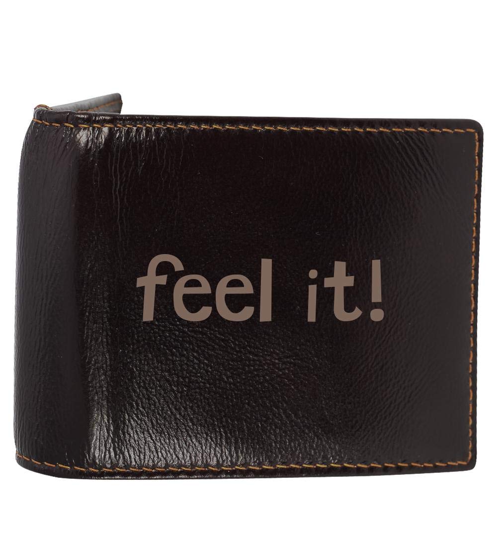 Genuine Engraved Soft Cowhide Bifold Leather Wallet for Men - RFID Blocking, Multiple Card Slots & ID Window - Perfect Gift for Dad, Husband, Boyfriend (Business, Travel, Everyday Use)