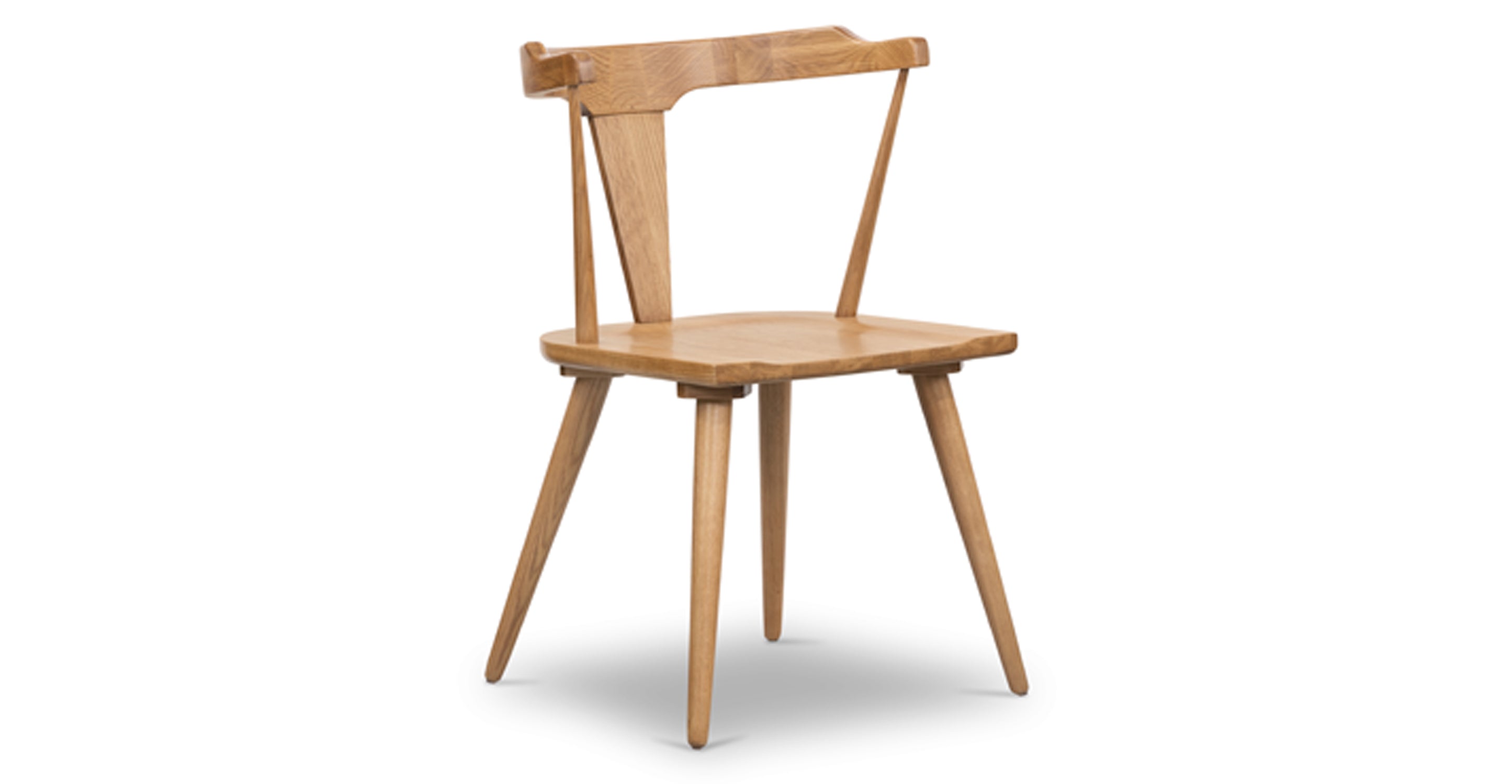 Enzo Dining Chair - Modern Wooden Dining Room Chair with Upholstered Seat - Perfect for Kitchen, Dining Room, and Home Office