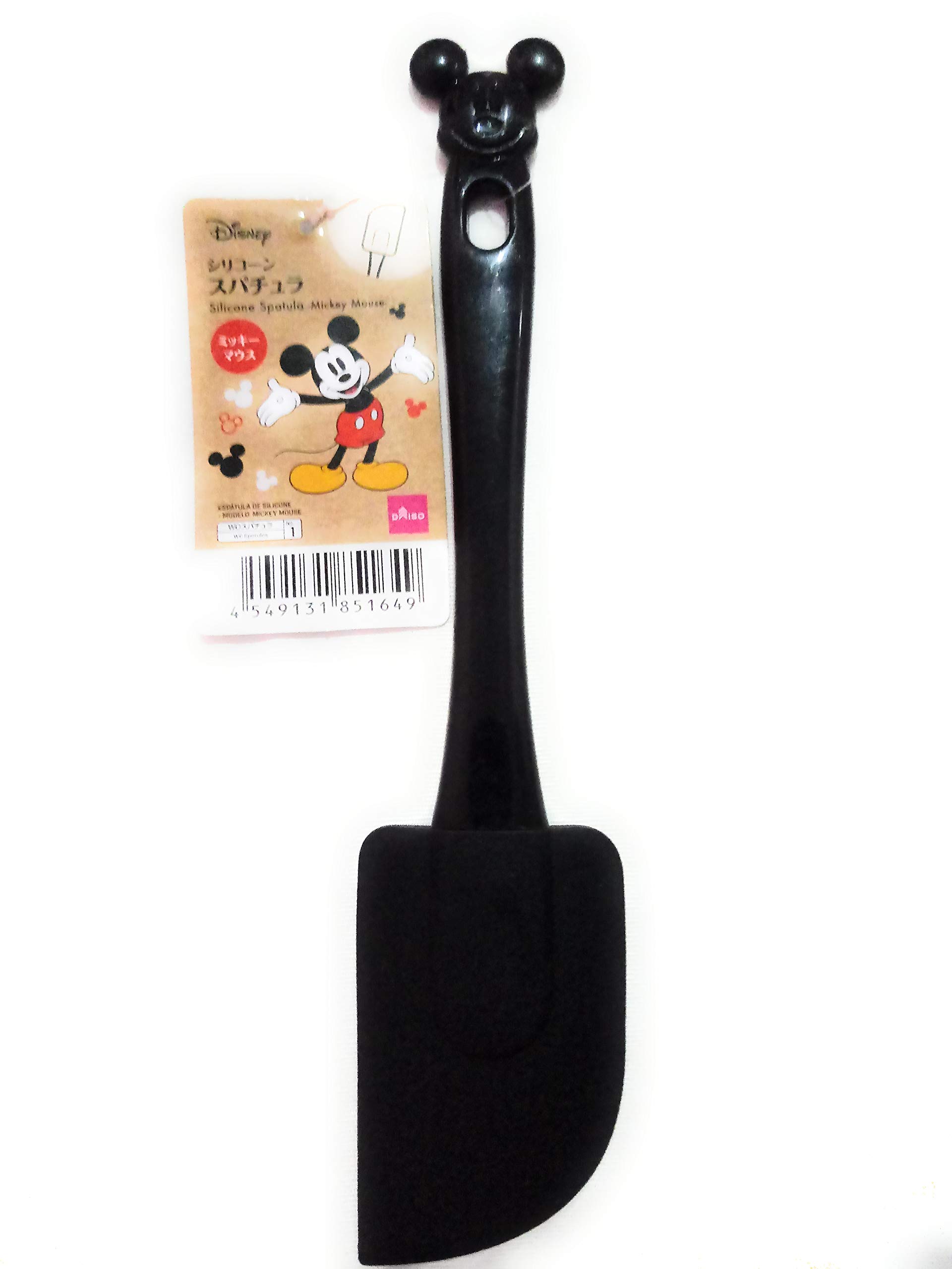 Mickey Mouse Silicone Spatula - Heat Resistant & Food Safe Baking & Cooking Utensil - Flexible Non-Slip Handle for Cake Mixing, Flipping Pancakes, Scraping Bowls - Perfect for Disney Fans & Home Bakers