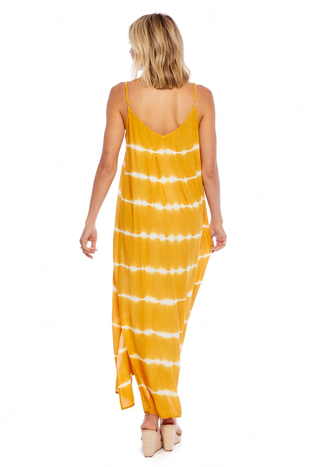 Mud Pie Women's Sleeveless Maxi Dress - Flowy Summer Beach Dress for Vacation, Party & Casual Wear