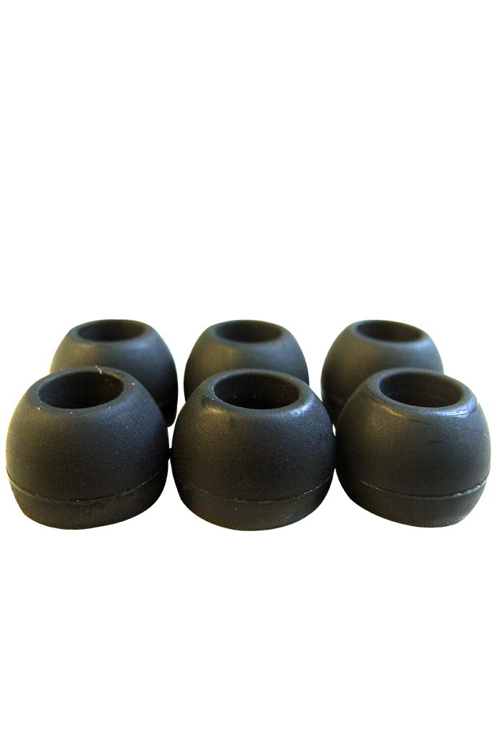 Bluetrek Metal Bluetooth Headset Replacement Single Flange Silicone Ear Tips (6-Pack, Small) - Comfortable & Secure Fit for Wireless Earbuds - Perfect for Gym, Running, Travel & Work
