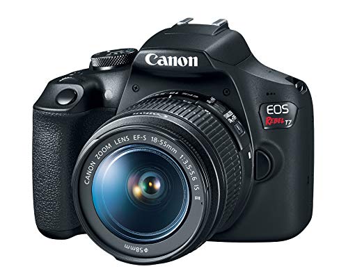 Canon EOS Rebel T7 DSLR Camera with 18-55mm Lens | 24.1MP APS-C Sensor | WiFi & NFC | Full HD Video | Perfect for Beginners, Travel & Vlogging (Black)